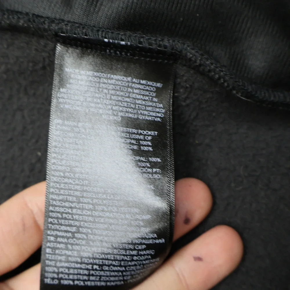 North Face Vest Mens Medium Black Front Range Fleece Lightweight Full Zip Casual